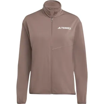 Dámská mikina Dámská Fleecová mikina ADIDAS W MT CW T FZ FL JN3863 – Hnědá M