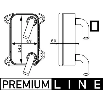 Chladič motoru Olejový chladič, motorový olej, CLC 40 000P