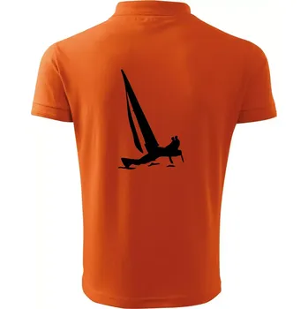 Pánská košile Katamarán 2 osoby - Polokošile pánská Pique Polo 203 - 3XL ( Oranžová )
