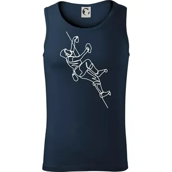 Lezecká stěna jedním tahem - Tílko pánské Core - XL ( Námořní modrá (velmi tmavá - téměř černá) )