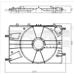 Drzak, vetrak chladice, 825-0016-1