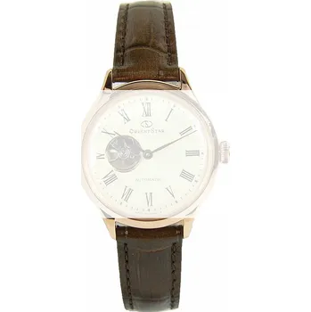 Řemínek na hodinky Kožený řemínek Orient Star UL024011P0 14mm (pro RE-ND00), hnědý