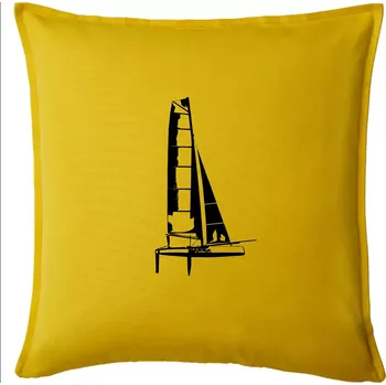 Polštář Katamarán z boku - Polštář 50x50 - 50x50 - Pouze potah ( Žlutá )
