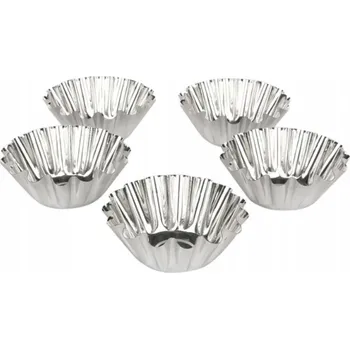 Plech na pečení Forma/košík na pečení 8,5cm pocínovaná 5ks