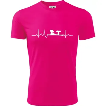 EKG houbař - Dětské triko sportovní (dresovina) - 146 cm/10 let ( Neon Pink )