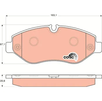Brzdová destička Sada brzdových destiček, kotoučová brzda LUCAS GDB1698