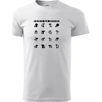 Pánské tričko Triko na houby - Triko extra velké (5-8XL) - 7XL ( Bílá )