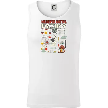 Nejlepší učitel fyziky - Tílko pánské Core - 2XL ( Bílá )