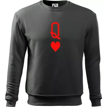 Pánská mikina Poker Q love - Mikina Essential dětská - 158 cm/12 let ( Tmavá břidlice (šedá se zeleným nádechem) )