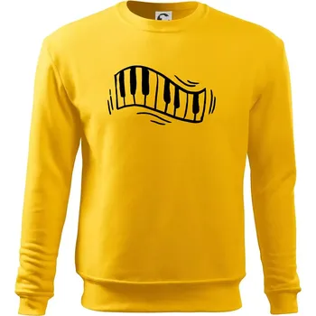 Pánská mikina Klávesy kreslené - Mikina Essential pánská - L ( Žlutá )