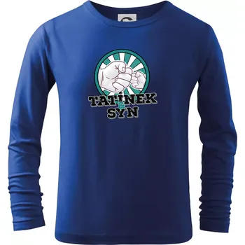 Chlapecké tričko Tatínek a syn - Triko dětské Long Sleeve - 122 cm/6 let ( Královská modrá )