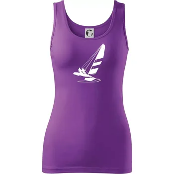 Dámské tričko Katamarán na vodě - Dámské tílko - XL ( Fialová )