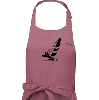 Kuchyňská zástěra Katamarán na vodě - Pánská zástěra na vaření - Univerzální velikost ( Starorůžová )