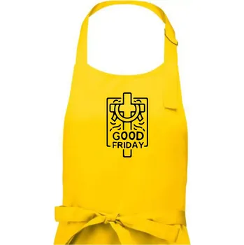 Kuchyňská zástěra Good friday - Pánská zástěra na vaření - Univerzální velikost ( Žlutá )
