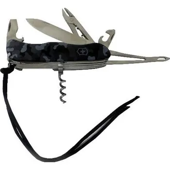 Multifunkční nůž Victorinox Skipper W 0.8593.W942 švýcarský kapesní nožík počet funkcí 18 černá, maskáčová