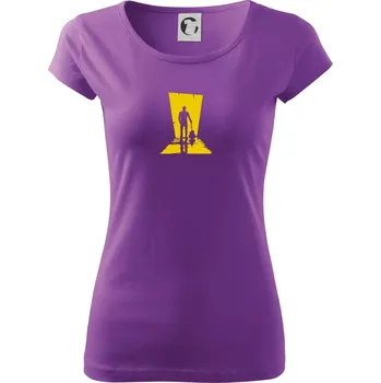 Dámské tričko Kytarista ve tmě - Dámské triko Pure - XS ( Fialová )