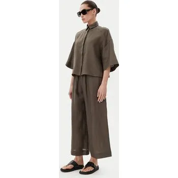 Pánská košile Max Mara Leisure Košile Mirano 2516111028 Zelená Relaxed Fit 42