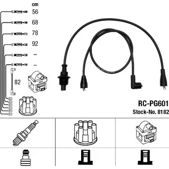 Zapalovací kabel Sada kabelů pro zapalování, 8182