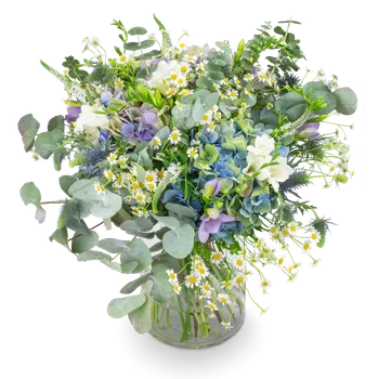 umělá květina Kytice s hortenzií Ninette Velká – Belles Fleurs