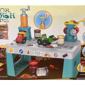 ostatní stavebnice Modelína Stůl s autíčky, stavebnice, 42 dílů