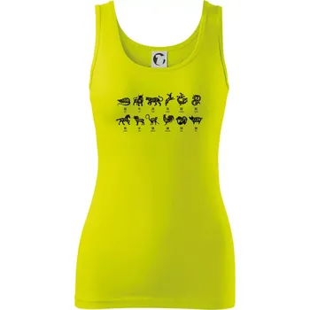 Čínské znamení - Dámské tílko - S ( Limetková )