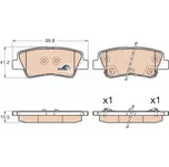 Sada brzdových destiček, kotoučová brzda, GDB3537