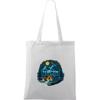 Krkonoše pod stanem - Taška bavlněná - 42 x 38 cm ( Bílá )