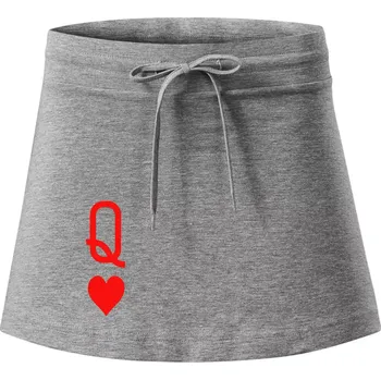 Dámská sukně Poker Q love - Sportovní sukně - two in one - XL ( Tmavě šedý melír )