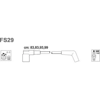 Zapalovací kabel Sada kabelů pro zapalování, FS29