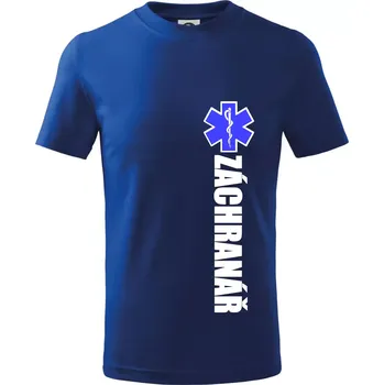 Chlapecké tričko Záchranář - hvězda - Tričko dětské bavlněné - 98 cm / 2 roky ( Královská modrá )