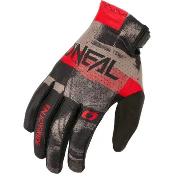 Cyklistické rukavice Rukavice - O'NEAL Matrix ROLLER 2026 - šedá/červená XXL