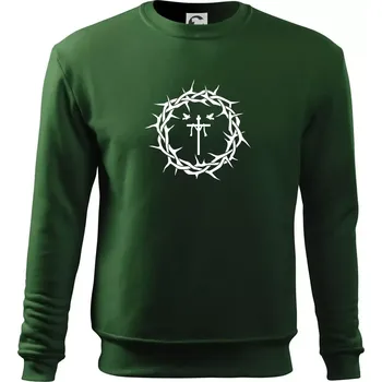 Jesus zmrtvýchvstání - Mikina Essential dětská - 158 cm/12 let ( Lahvově zelená )