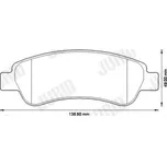 Sada brzdových destiček, kotoučová brzda, 573274J