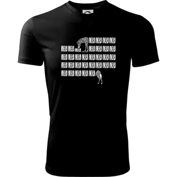 Pánské tričko Zebra dlouhá - Pánské triko Fantasy sportovní (dresovina) - 2XL ( Černá )