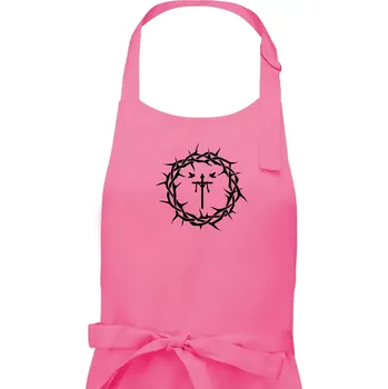 Kuchyňská zástěra Jesus zmrtvýchvstání - Pánská zástěra na vaření - Univerzální velikost ( Růžová )