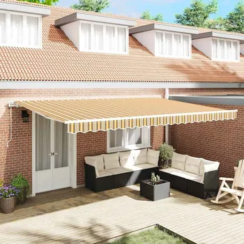 Markýza ZBXL Budsorovatelné zastřešení 500 × 350 cm Vícebarevný