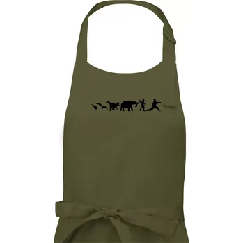 Kuchyňská zástěra Bojové umění od pravěku - Pánská zástěra na vaření - Univerzální velikost ( Khaki )