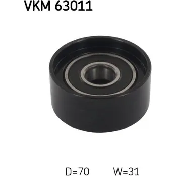 Vratna/vodici kladka, klinovy zebrovy remen, VKM 63011