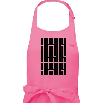 Kuchyňská zástěra Jesus nápis - Dámská zástěra na vaření - Univerzální velikost ( Růžová )