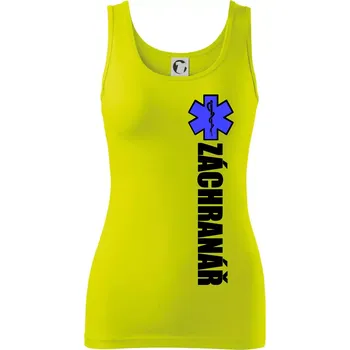 Záchranář - hvězda - Dámské tílko - XS ( Limetková )