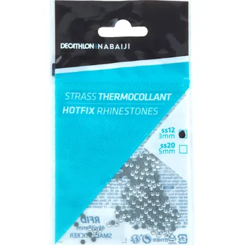 NABAIJI Křišťálové kamínky hotfix nažehlovací SS12 3 mm BEZBARVÁ