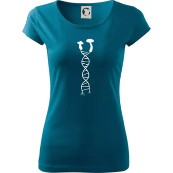 Dámské tričko DNA houby - Dámské triko Pure - 2XL ( Petrolejová )