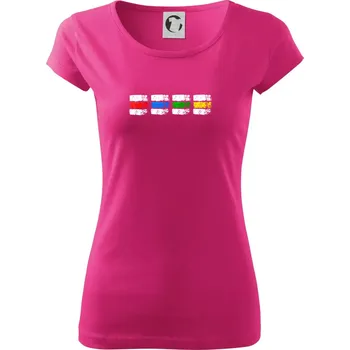 Turistické značky všechny - Dámské triko Pure - 3XL ( Purpurová )