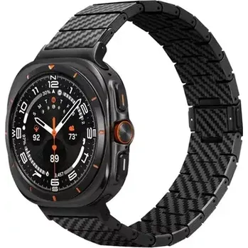 Řemínek na hodinky Pitaka Karbonový řemínek pro Samsung Galaxy Watch Ultra černá (SAW2402)
