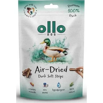 Pamlsek pro psa Ollo Air Dried DUCK Strips sušené měkké proužky z kachny pro psa 80g