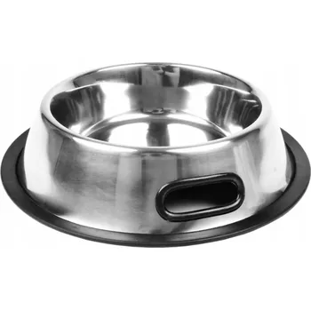 Miska pro psa Kovová miska na gumě 600 ml