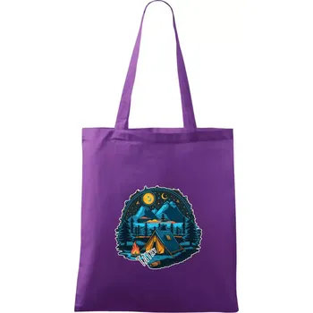 Tatry pod stanem - Taška bavlněná - 42 x 38 cm ( Fialová )