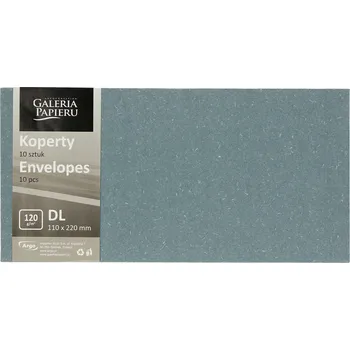 Obálka Ozdobná obálka DL na pozvánky, blahopřání, Wood modrá, balení 10 ks