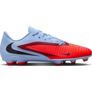 Míčový sport Pánské kopačky Nike PHANTOM 6 LOW CLUB FG/MG 11 Světle modrá, Červená, Černá