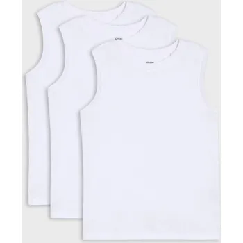 Chlapecké tričko Sinsay - Bavlněné tričko 3 pack - bílá - 058FT-00X - 058FT-00X-110